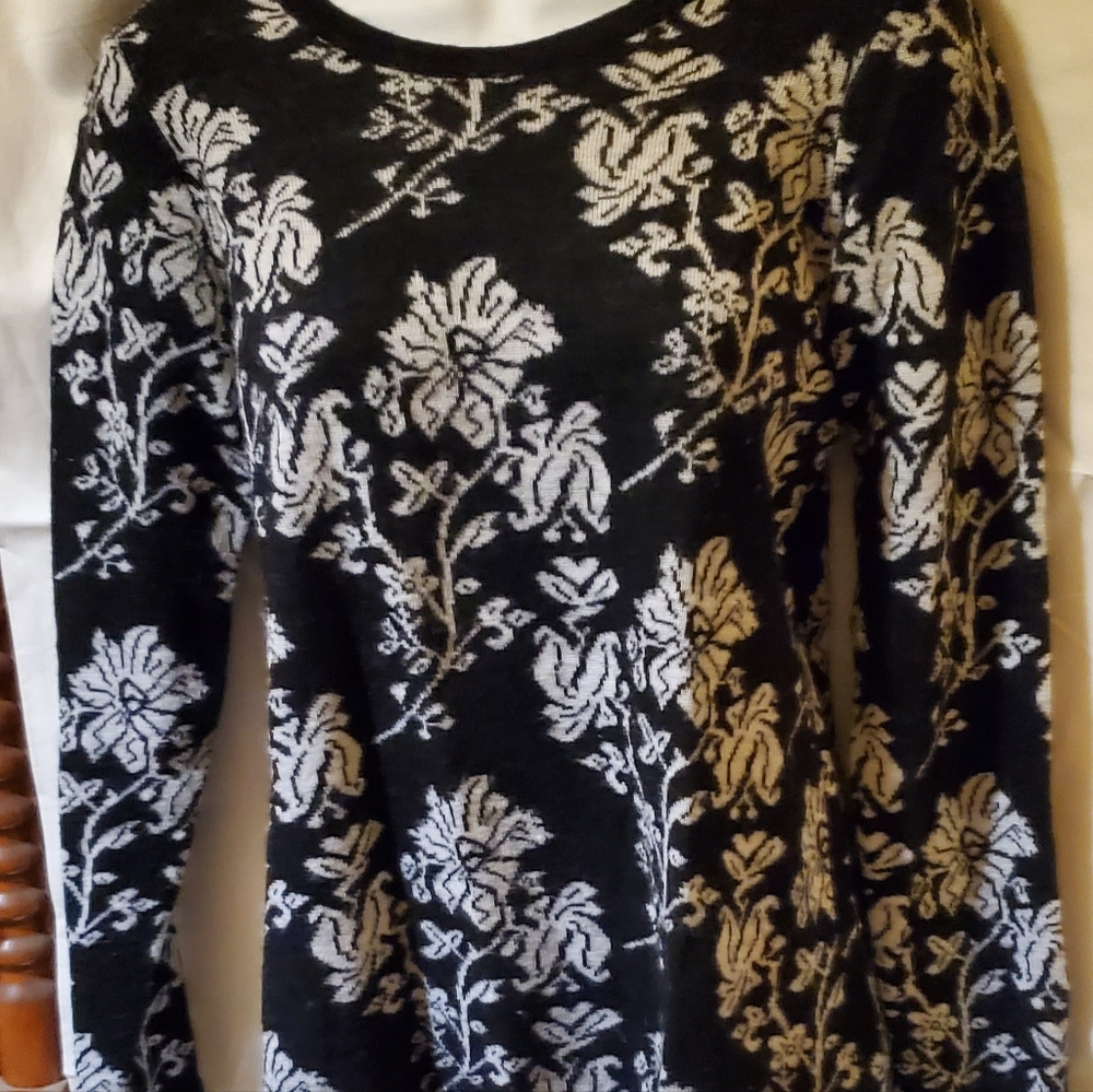 Cocogio medium black & white crewneck sweater - Made in Italy